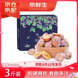 京鲜生 新疆喀什西梅1.5KG 伽师新梅礼盒 单果15-22g 生鲜水果礼盒