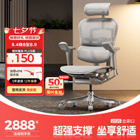 Ergonor 金豪E 2代 人体工学电脑椅 银白色 Q4.0版