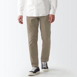 無印良品 MUJI 无印良品 男式横竖弹力丝光斜纹修身裤