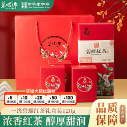 碧螺昌 碧螺新茶正宗洞庭碧螺春浓香型红茶茶叶一级碧螺红茶礼盒装送人120g