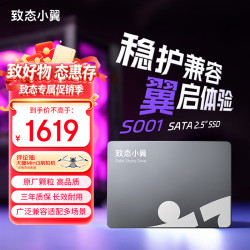 致态 长江存储 2TB SSD固态硬盘 SATA 3.0 接口 致态小翼S001系列