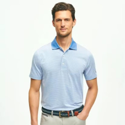 Brooks Brothers 男士Micro Stripe Jersey Polo XS码
