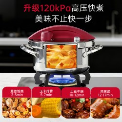 卡罗特 304不锈钢加厚防爆 高压锅 6L