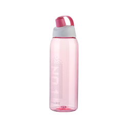 茶花 塑料户外运动水杯 大容量 粉色 1200ml