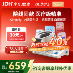 科大讯飞 AI智能臂筒式血压计家用医用高精准全自动柯式音 X5