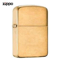 ZIPPO 打火机之宝防风煤油 黄铜1941拉丝黄铜 生日礼物送男友 含油套装