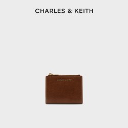 CHARLES & KEITH CHARLES＆KEITH2021春季新品CK6-10680907女士简约多卡位短款钱包 Ivory象牙色 XXS