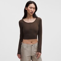移动端：lululemon Rulu 女士长袖亨利衫 LW3IU0S