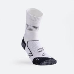 迪卡侬 RS900高帮网球羽毛球袜 黑灰