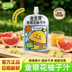 金豆芽 金银花柚子茶儿童果蔬汁饮料 80g*10袋