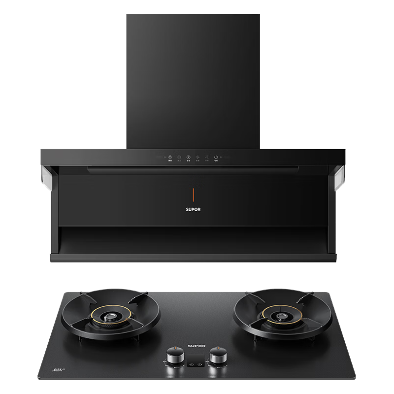 苏泊尔 JZT-Z-F2 烟灶联动顶侧双吸 DL1+F2天然气套装