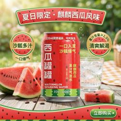 笑为鲜 东北冻梨 妃子笑荔枝 老北京橙汁果汁汽水饮料 冰爽西瓜罐罐汽水320ml*8罐