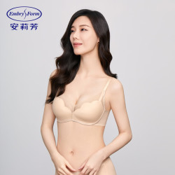 安莉芳 小胸显大聚拢无钢圈文胸女内衣胸罩 肤色SKN 75B  34/75B