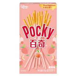 格力高 百奇涂层饼干 蜜桃味55g