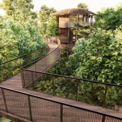 普吉岛双棕榈树屋酒店(Twinpalms Treehouses Phuket) 泻湖滨阁1晚