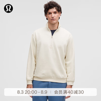 lululemon Steady State 男士半拉链卫衣 LM3FVWS 浅象牙白 M