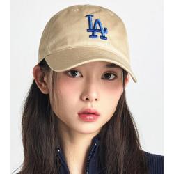 MLB 出游季 复古刺绣字母大标棒球帽 男女弯檐时尚情侣帽子