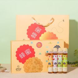 养蜂婆婆 蜂蜜礼盒多款组合装 百香果柚子柠檬蜂产品制品便携冲饮 便携小袋蜂蜜盒装伴手礼1200g/箱