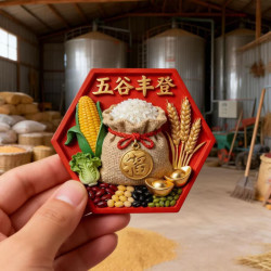 艾格辰 五谷丰登3D立体冰箱贴