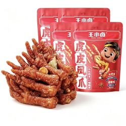 王小卤 虎皮凤爪 香辣味210g*4袋