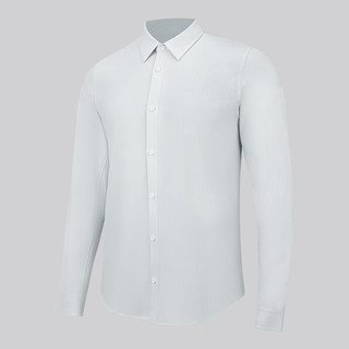 lululemon New Venture 男士修身速干长袖衬衫 杂色淀粉蓝白条纹 2XL