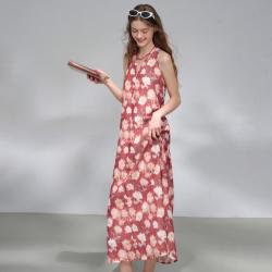 a02 高级感复古轻奢挂脖2026夏季连衣裙