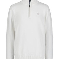 RALPH LAUREN Boys 8-20 1/4 Zip Solid Sweater Knit Pullover