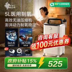 瑞迈特 5L升制氧机家用老人医用级吸氧氧气机呼吸雾化Y055W