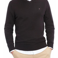 TOMMY HILFIGER 男士V领毛衣