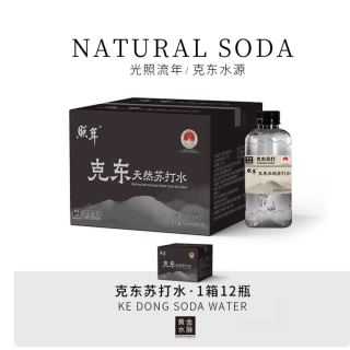 A 照年克东天然苏打水500ml*12瓶ph值8.5天然弱碱性苏打水 500ml*12瓶