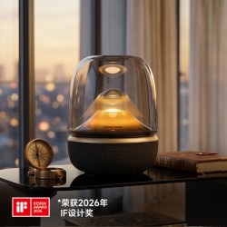 哈曼卡顿 Aura Studio4 琉璃4代 蓝牙音箱 黑金典藏版