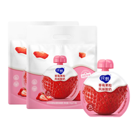蒙牛 纯甄 吸吸酸奶 草莓果粒 100g*10袋*2提