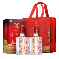 泸州老窖 六年窖头曲 52%vol 浓香型白酒 500ml*2瓶装