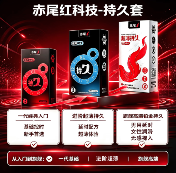 赤尾 二代升级 超薄持久 延时安全套 6只