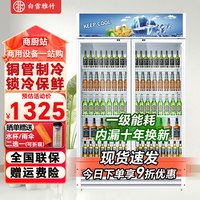 白雪雅竹 大容量饮料柜商用冰柜  大双门下机1200*550*2000mm