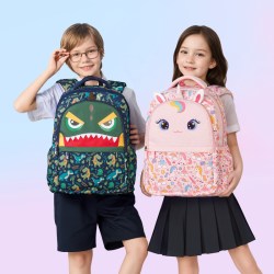 诺狐幼升小学生书包一二三到六年级大容量减负护脊超轻时尚
