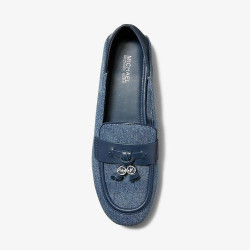 MICHAEL KORS 女士休闲鞋 Zoe Denim Moccasin