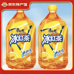康师傅 冰红茶水饮冲调调味茶饮料 1L*2瓶