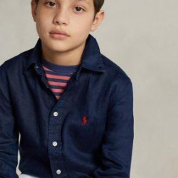 RALPH LAUREN Boys 8-20 Linen Shirt