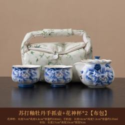 苏打釉陶瓷手抓泡茶壶