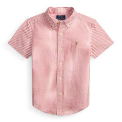 RALPH LAUREN 男童条纹泡泡纱衬衫