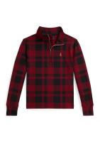 RALPH LAUREN 男童格纹纯棉套头衫 2-7岁 T恤