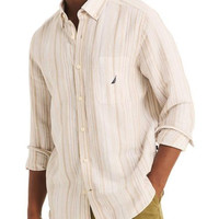 NAUTICA Striped Linen Shirt