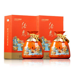 酒鬼 52度 馥郁香型白酒 1L*2瓶 蛇年生肖