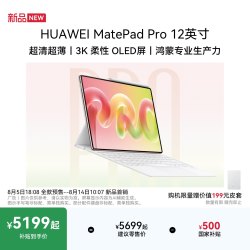 华为 MatePad Pro 12英寸 悦享款 华为平板电脑 超轻超薄  3K柔性OLED屏移动办公创作学习