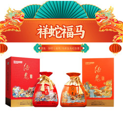 酒鬼 馥郁香型白酒 52度 1L*2瓶