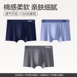 芬腾 5折特惠 透气10A抗菌内裤 3条 XL