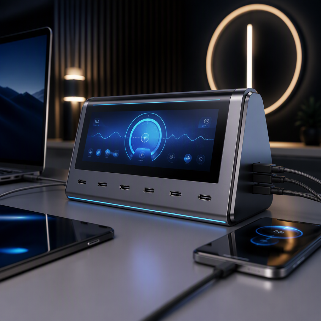 绿联Nexode 300W桌面充电站概念图