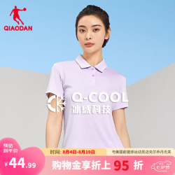 乔丹 女士短袖polo衫 芋泥紫2XL180