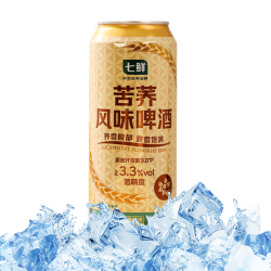 七鲜 苦荞风味啤酒500ml（限上海地区）